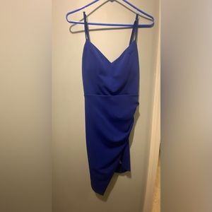 Emerald Sundae wrap dress, size medium, cobalt blue